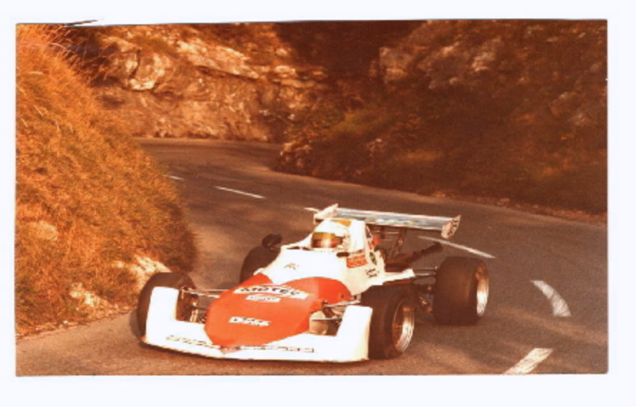 Formelwagen beim Bergrennen am Oberjoch 1982